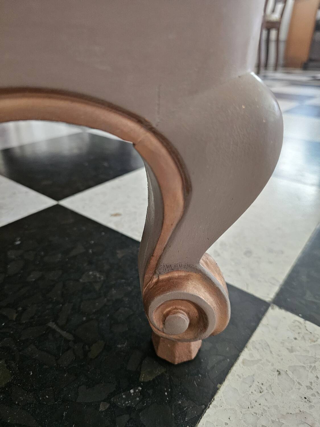 Vintage old pink chest of drawers