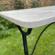 Vintage bistro table 1930 marble top for 4 people