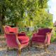 Pair of Louis XV Style Walnut Bergeres, 19th Century