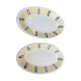 Raviers, faïence de Badonviller, motif design et Vintage