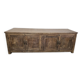 Old low sideboard in Burmese teak