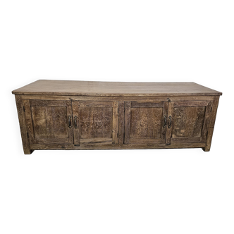 Old low sideboard in Burmese teak