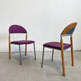 Set of 2 Vintage Dining Chairs Thesis by Wiesner Hager, Austria 1990s