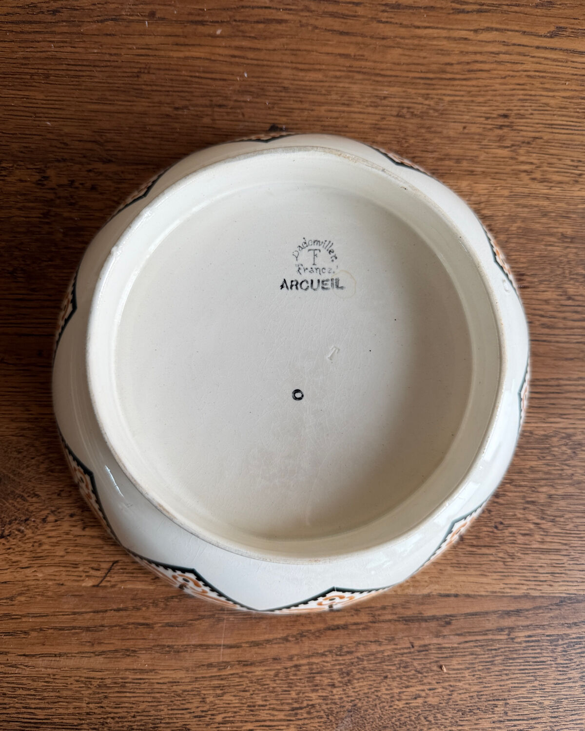 Badonviller Arcueil ironstone fruit bowl