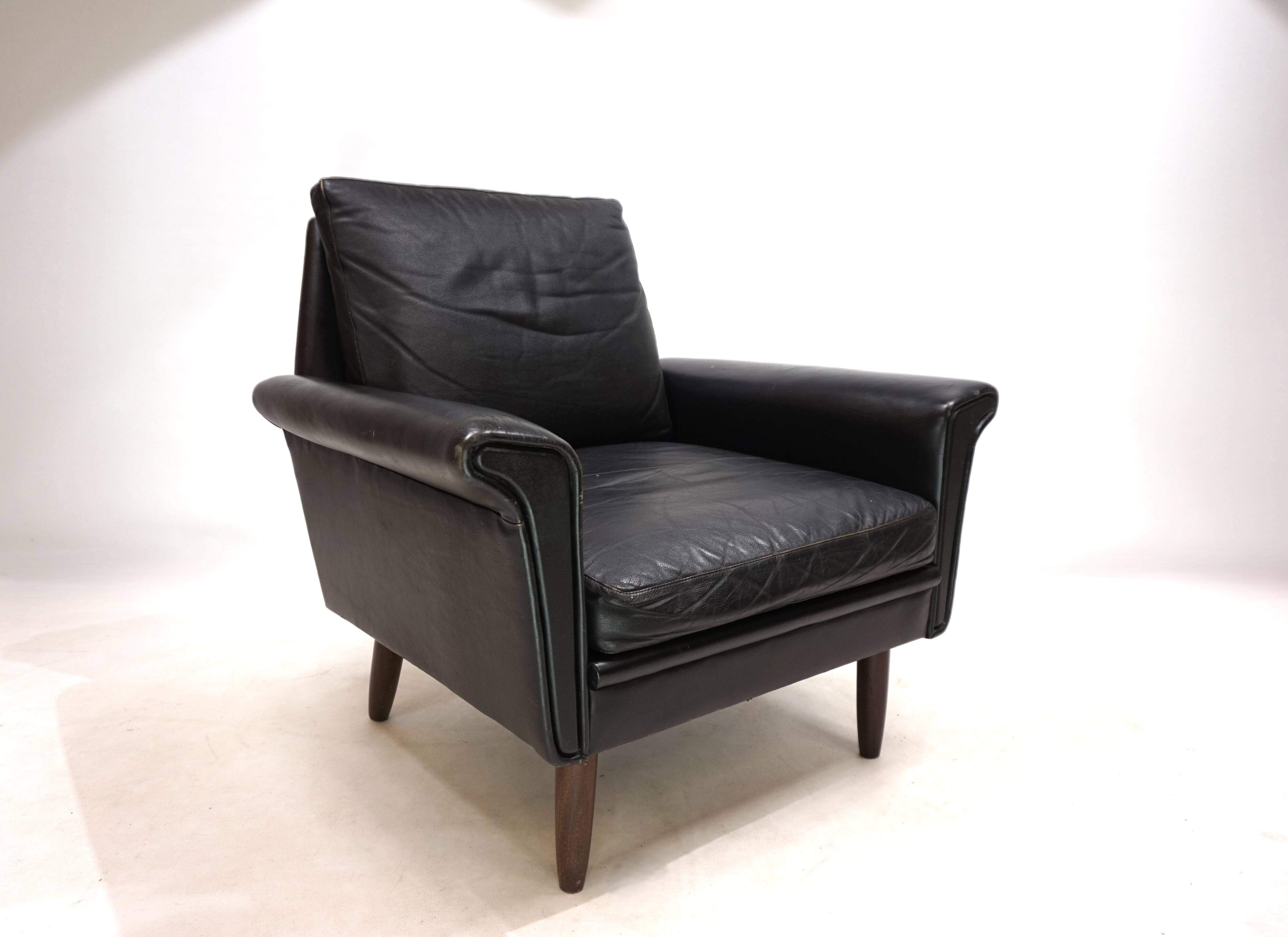 Gustav Thams leather lounge chair, 1960