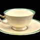 Set of three antique Thomas Bavaria cups – Ivory porcelain