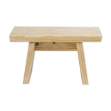 Japanese stool in solid pine from the Landes
