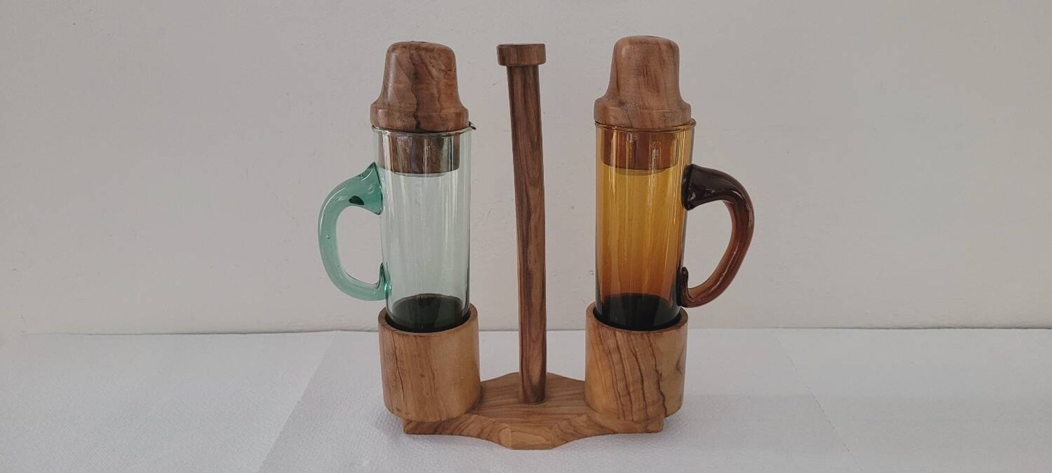 60's salt pepper oil and vinegar set