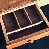 Old wooden farm or workshop table