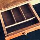 Old wooden farm or workshop table