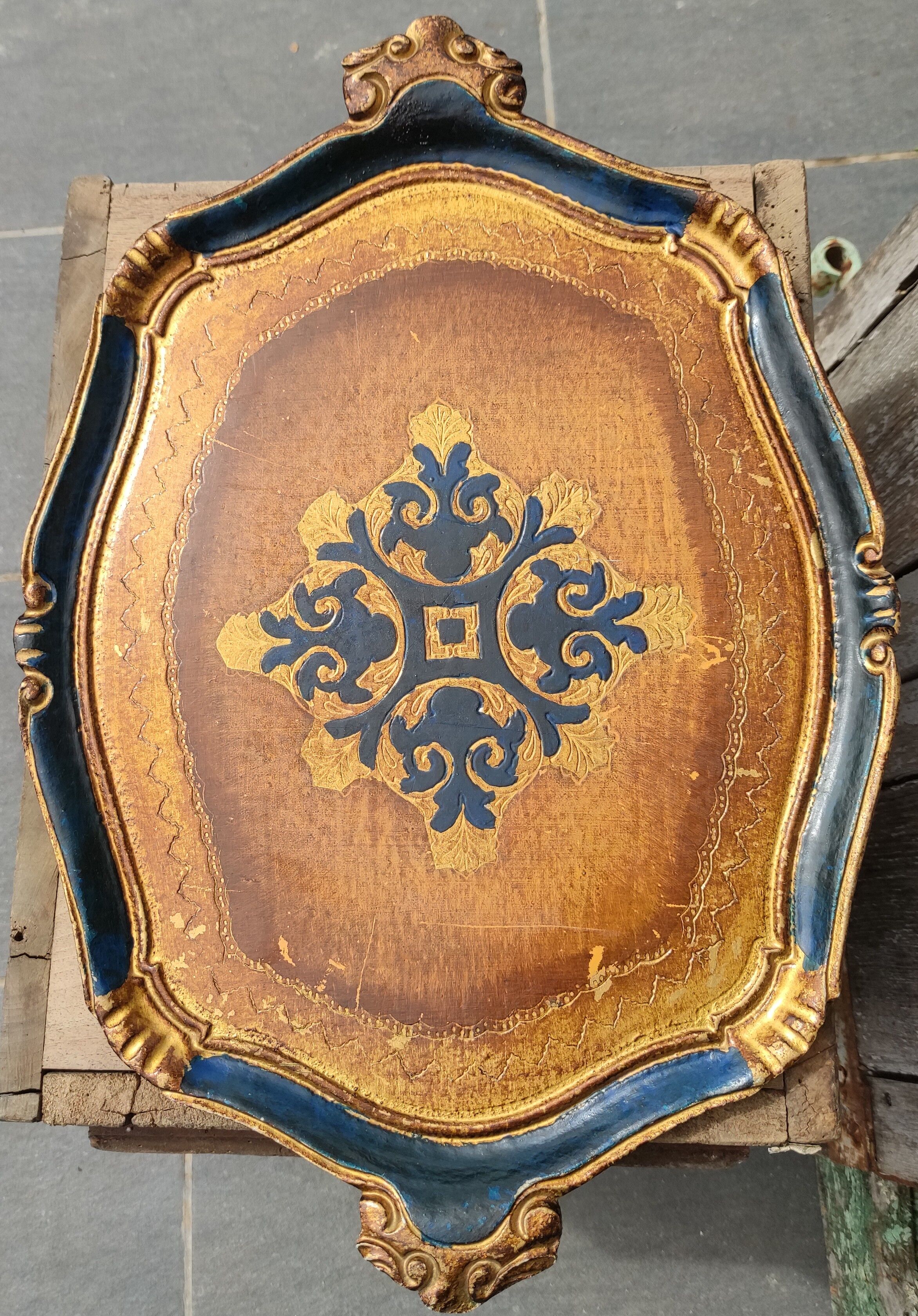 Florentine vintage tray