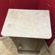 Antique wooden bedside table with marble top (Somno 19th century)