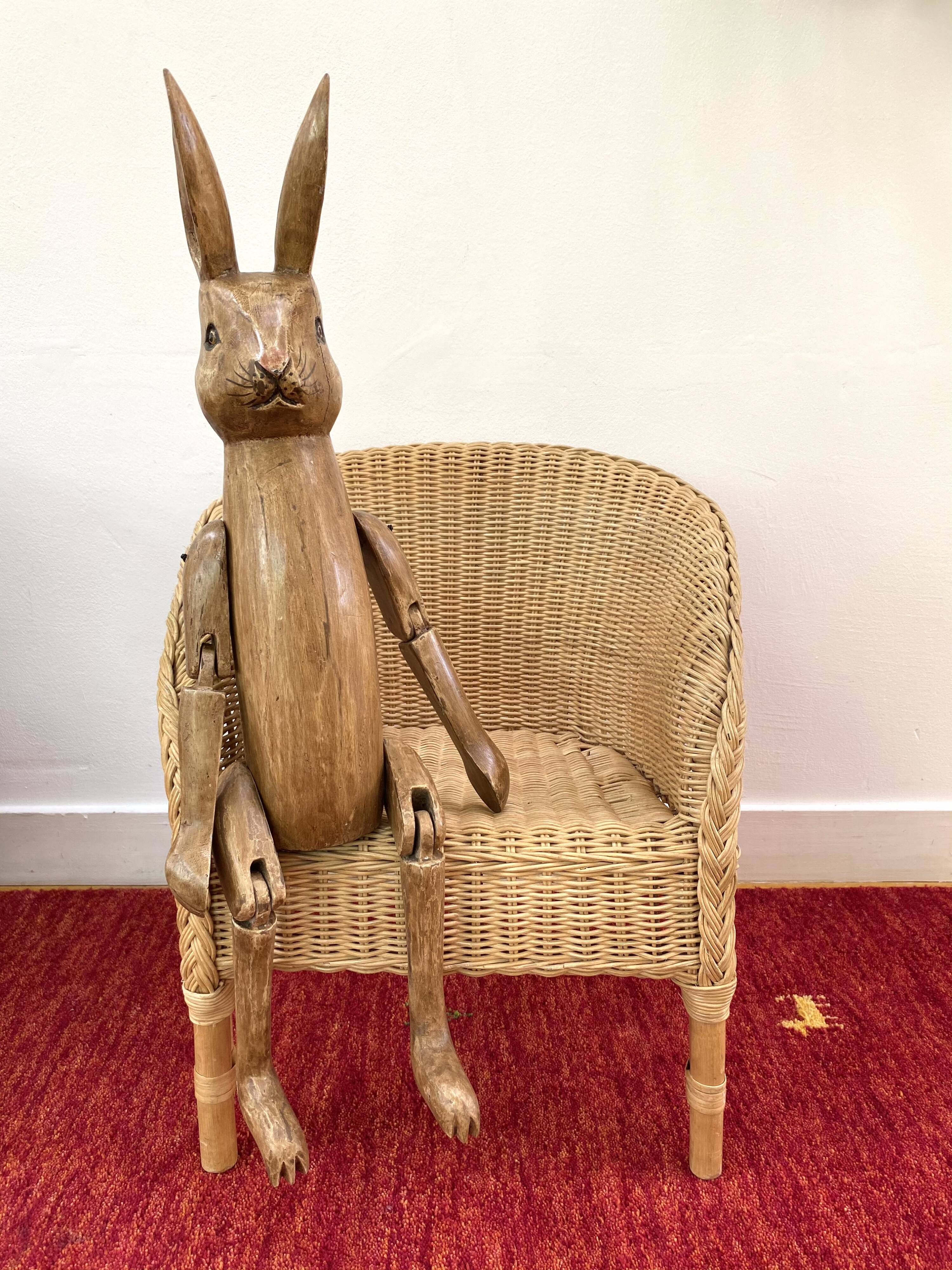Hare Hennow XL articulated in wood 70cm