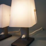 Set of 2 vintage Plexiglas luminaires