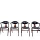 Set of 4 vintage design 'Koehoorn' dining chairs by Louis van Teeffelen for AwA