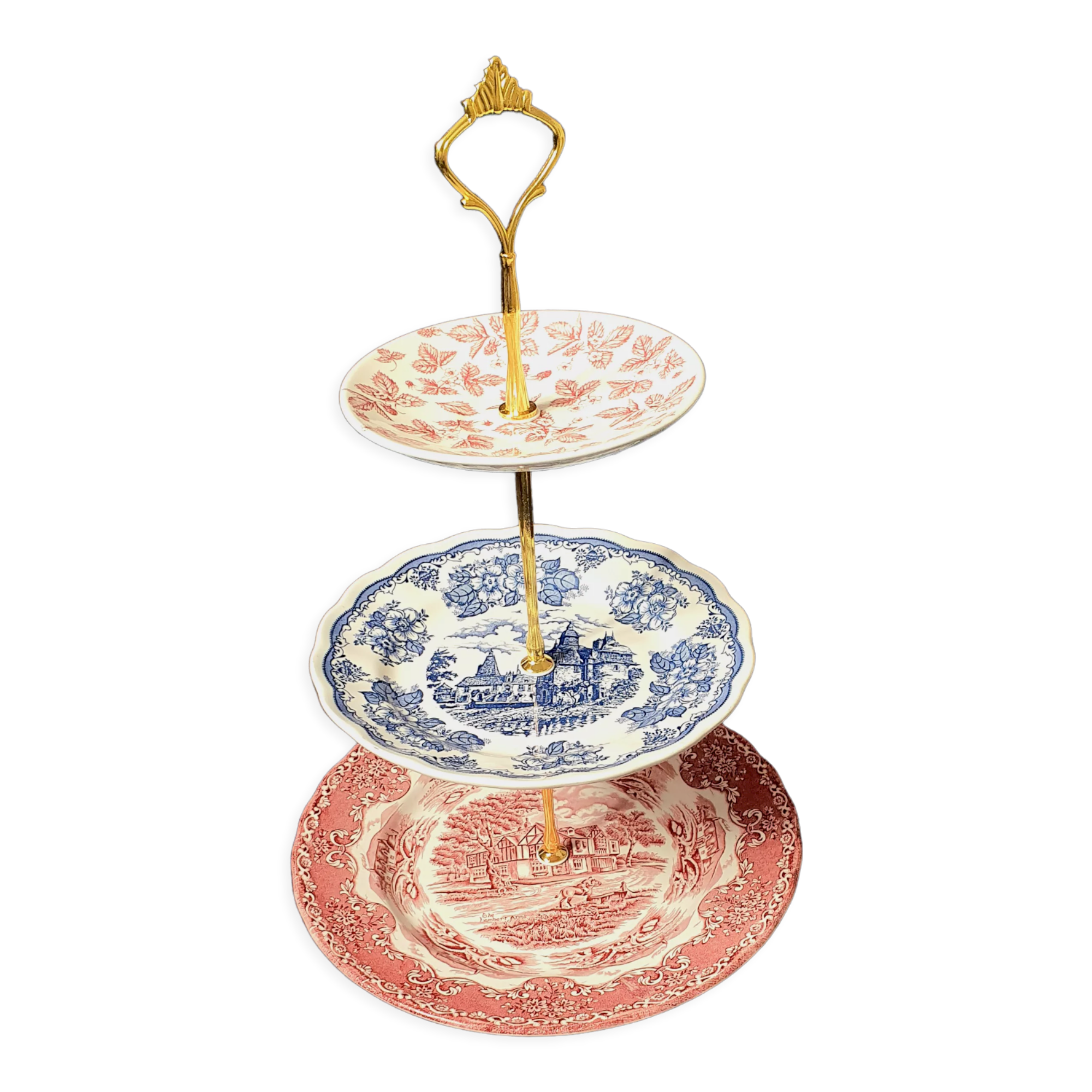 Servant, cake display, fruit, aperitif