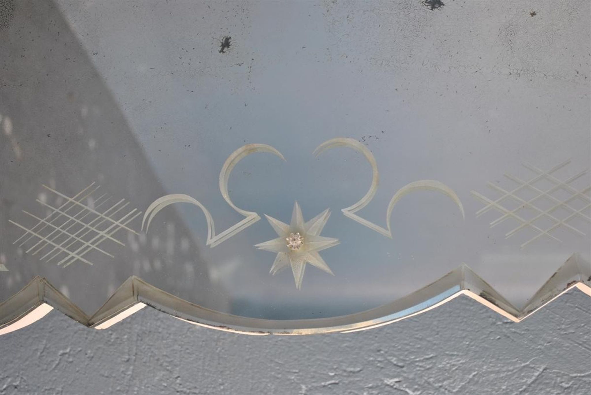 Sand mirror 1940 to frills 71x176cm décor
