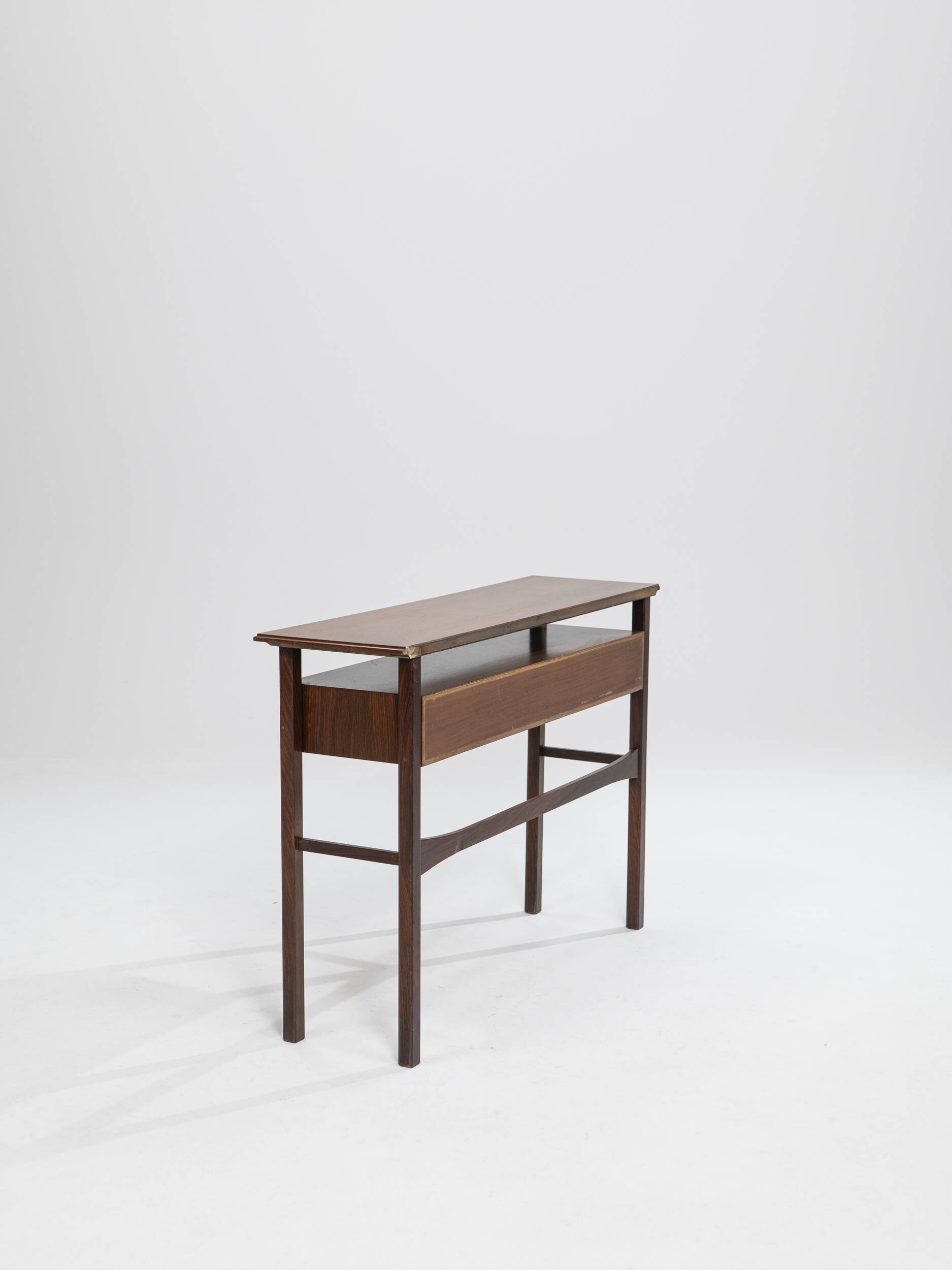 Palisander Scandinavian two-drawer Console, Denmark, 1960s