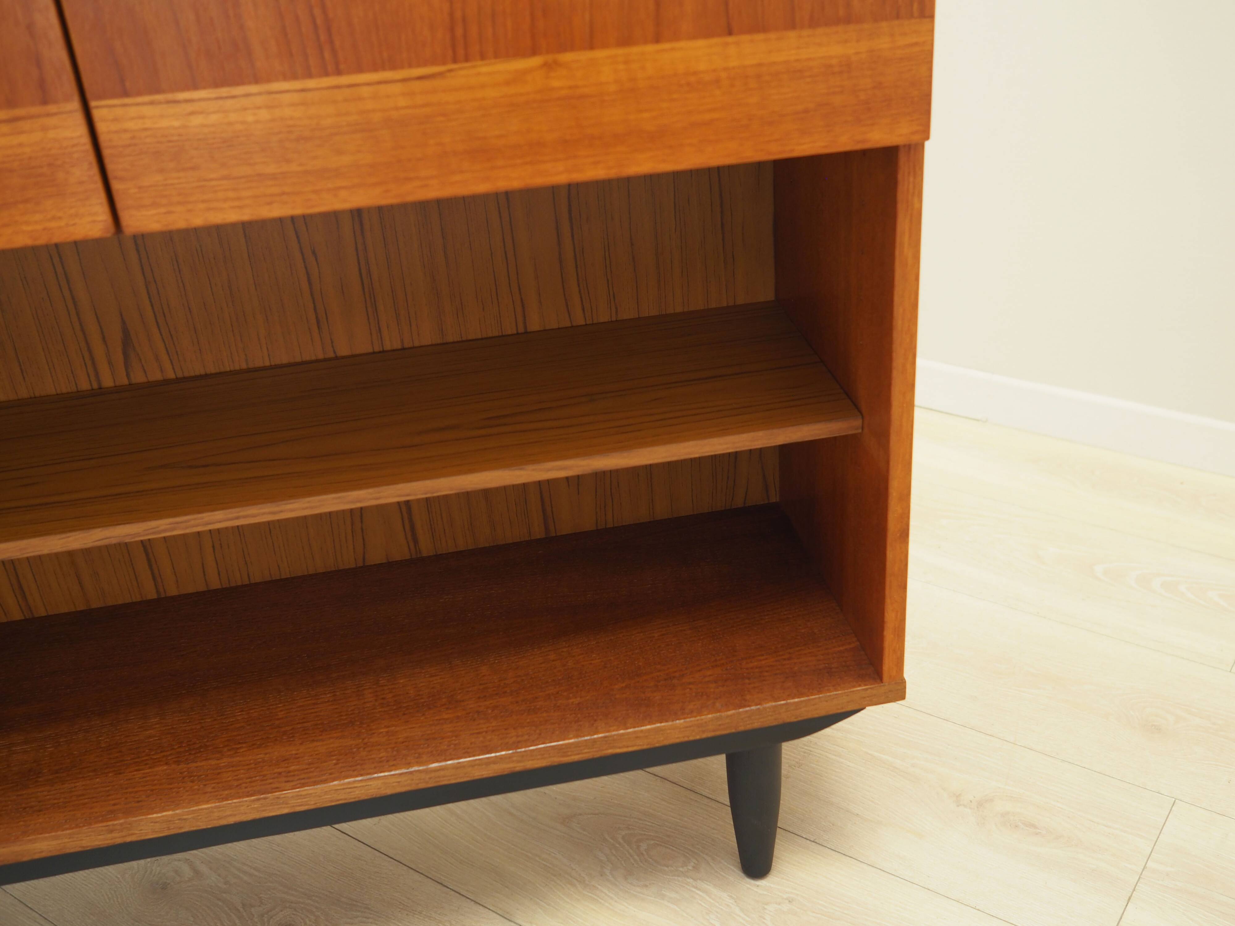 Teak bookcase, Danish design, 1970s, produced in Denmark