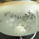Vintage glass hanging lamp