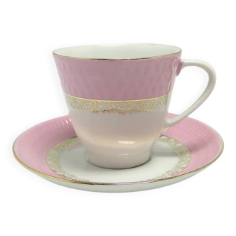 Karol cup and saucer set, porcelain, Chodzież, Poland, 1970s.