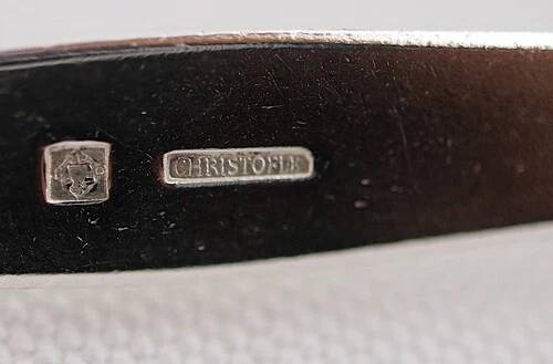 Christofle Printania model, Art Nouveau, 12 silver-plated knife rests.
