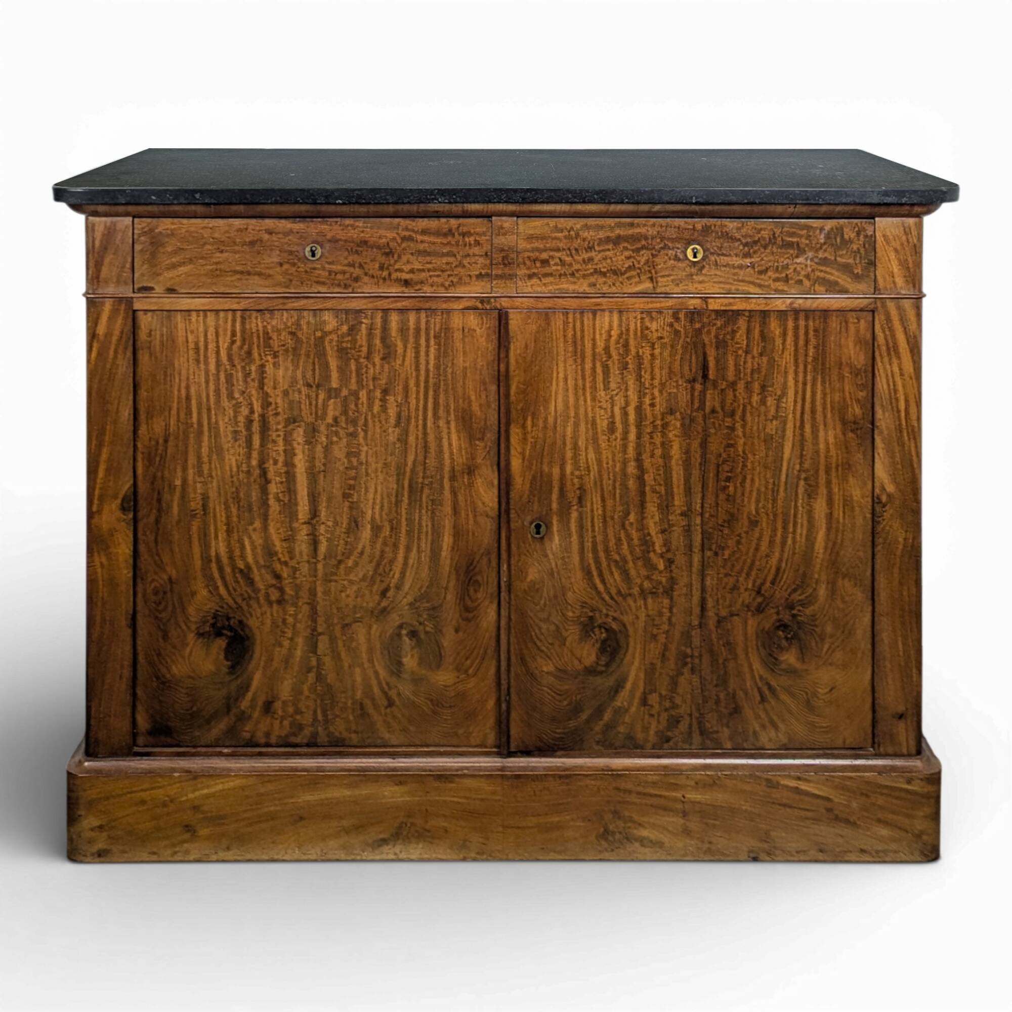 Louis Philippe two-door buffet in flame mahogany.