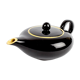 Black and yellow ceramic teapot Villeroy & Boch vintage