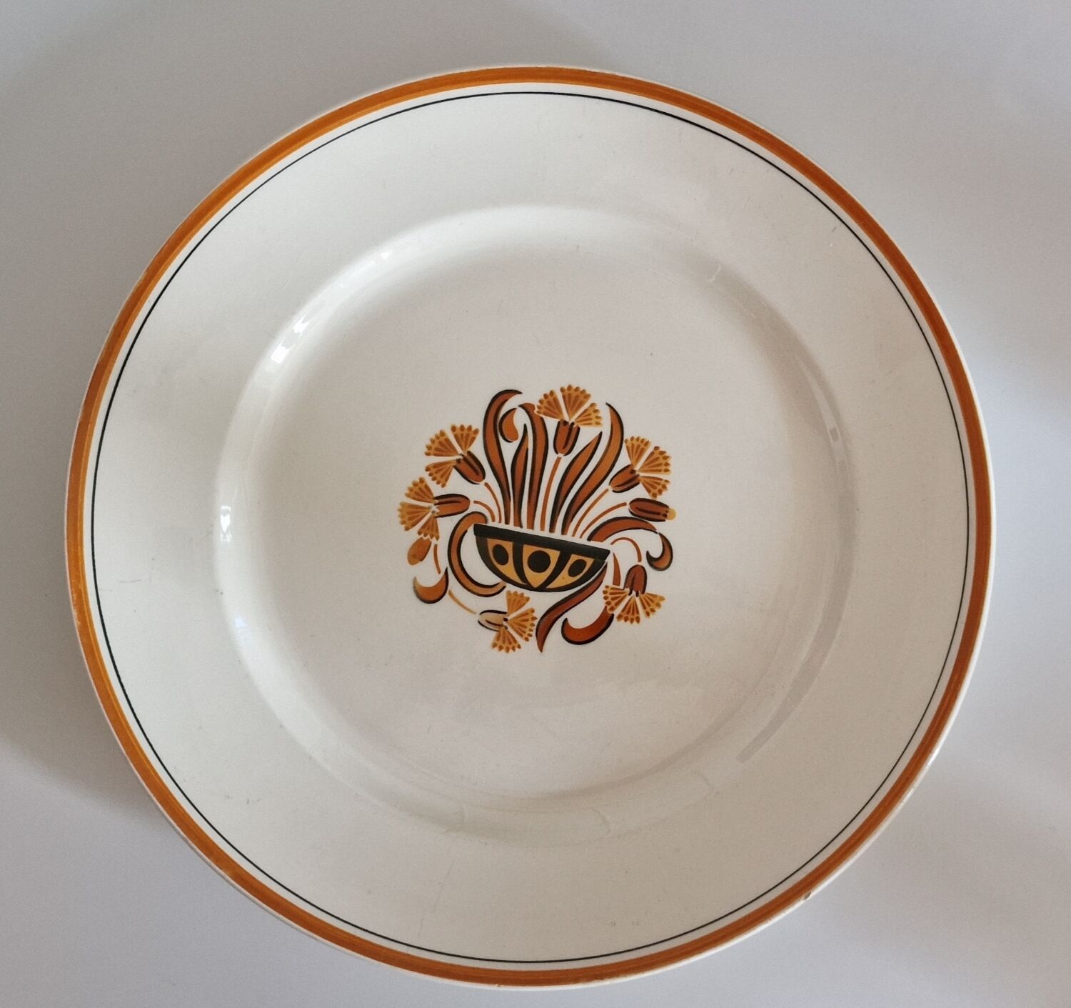 Plat Œillet Creil et Montereau période 19ème