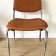 Pair of vintage Eurosit chairs, chrome and tweed, 1970s