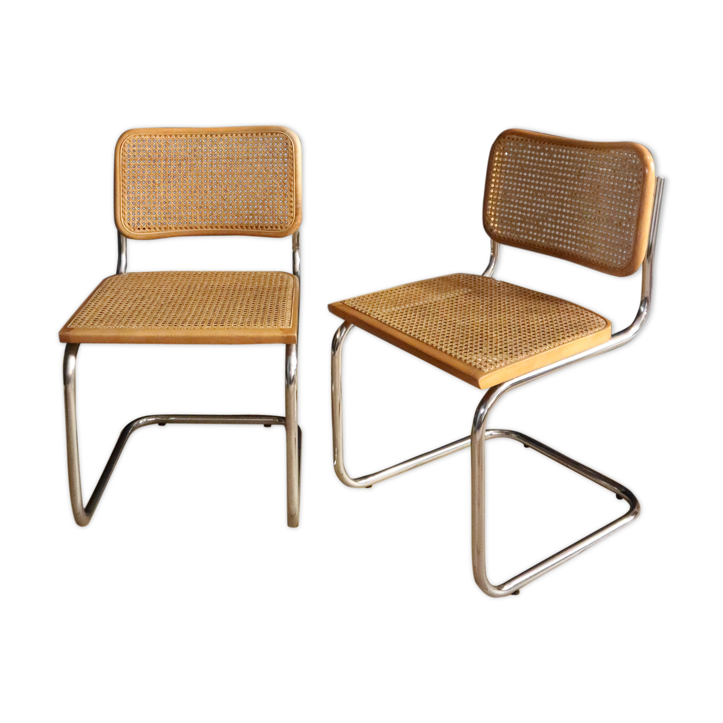Lot of 2 chairs B32  by Marcel Breuer