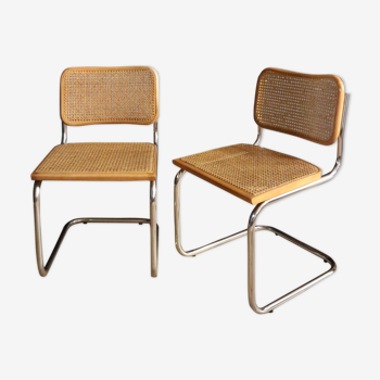 Lot of 2 chairs B32  by Marcel Breuer
