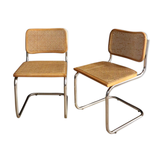 Lot of 2 chairs B32  by Marcel Breuer