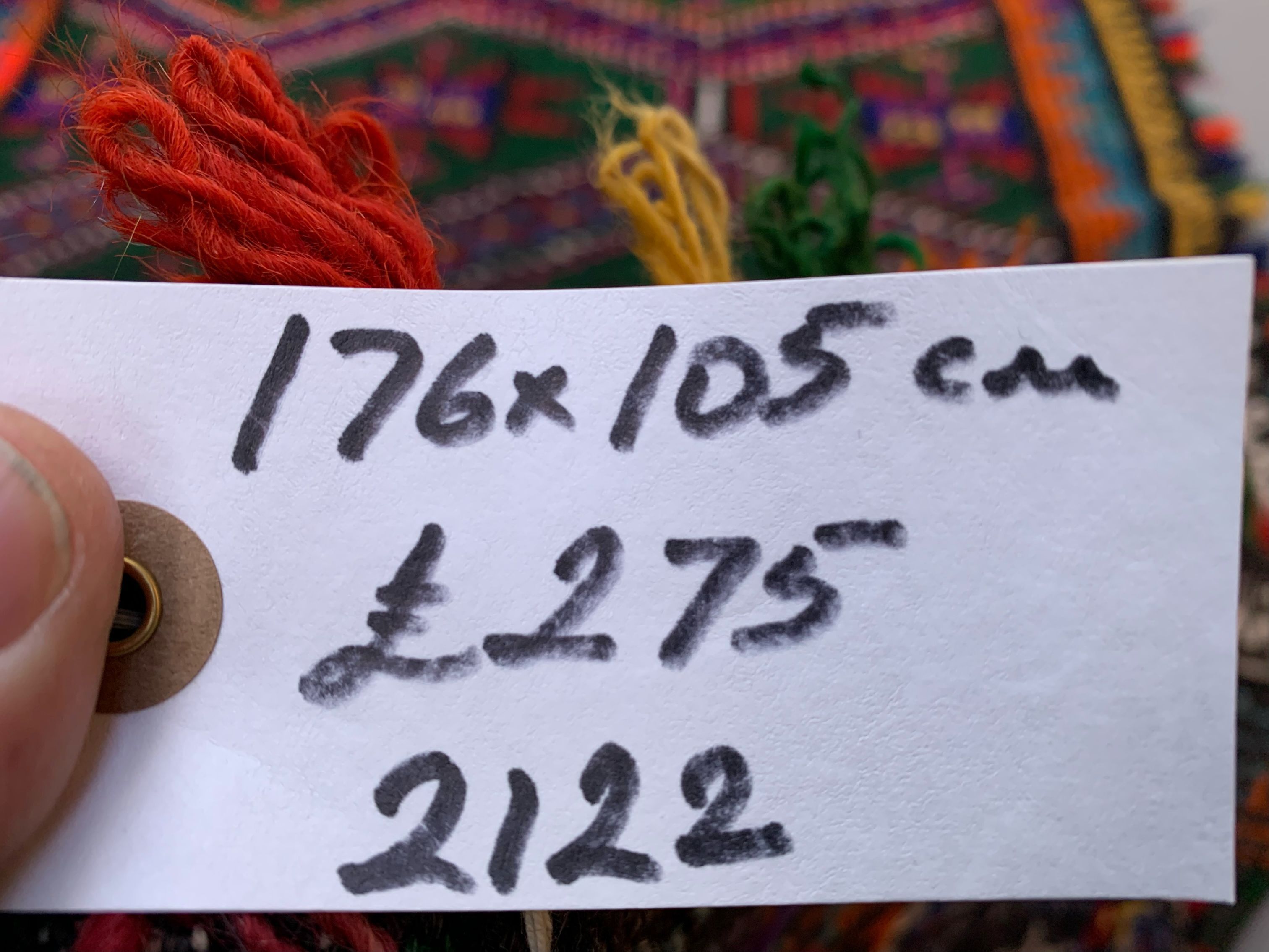 Medium Vintage Turkish Kilim Rug 176x105 cm Wool Kelim