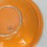 Dish dominant orange and green Saint Clement France