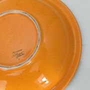 Dish dominant orange and green Saint Clement France