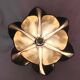 Robert de Schuytener Lotus flower design pendant light, 80s vintage ceiling light