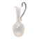 Vase, pichet en verre de Murano avec cannes blanches et transparentes, Italie