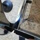 Small vintage chrome metal shelf