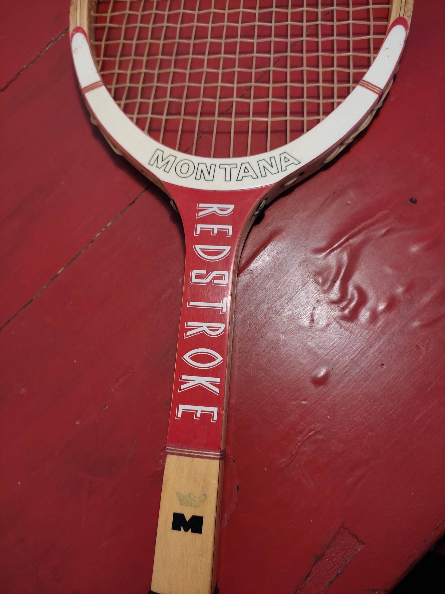 Vintage wooden tennis racket "Montana Paris"