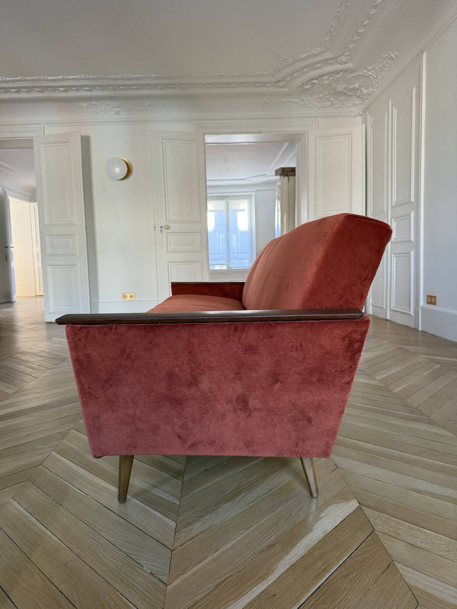 1960s three-seater daybed canapé