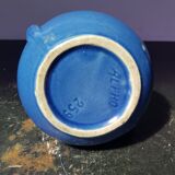 Ancien vase alpho céramique bleu