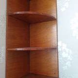 Wooden corner shelf