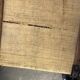 Old burlap suitcase