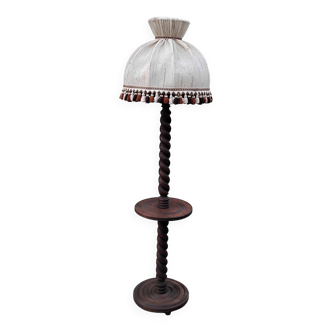 Lampadaire en bois tourné dlg de Charles Dudouyt