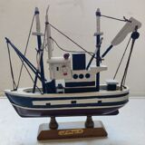 Wooden trawl fishing boat