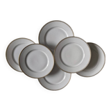 Set of 6 Limoges porcelain plates