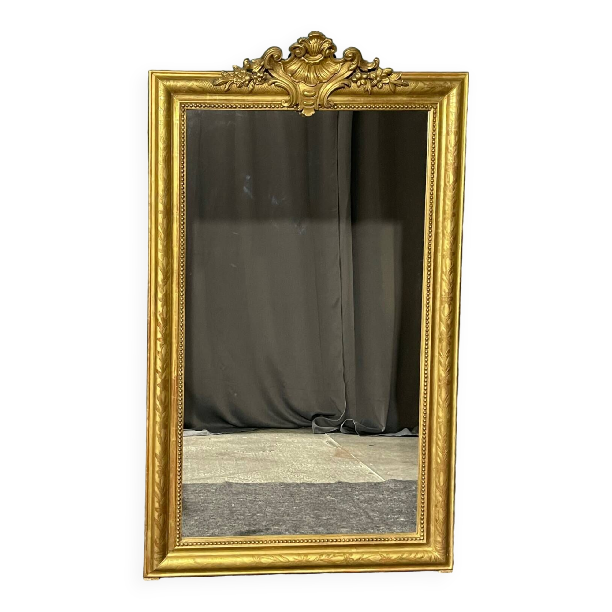 Antique mirror H140x 82.5 from the Louis Philippe period, very good condition