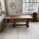 Table de repas chêne 1940 Dudouyt 240cm