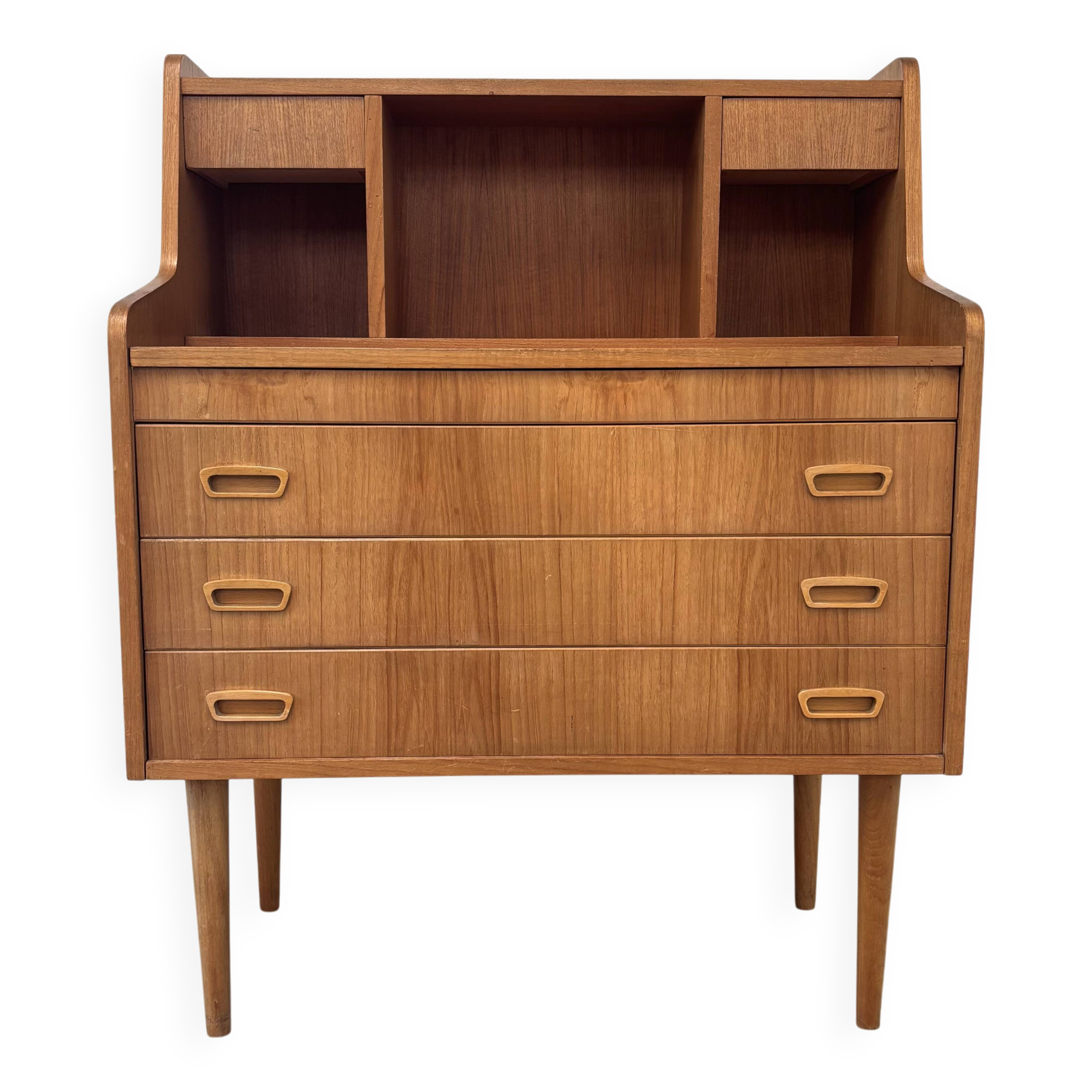 Danish teak secretaire 1960s
